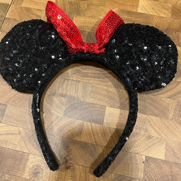 Sequin Disney Minnie Mouse Ears GUC - Picture 2 of 2